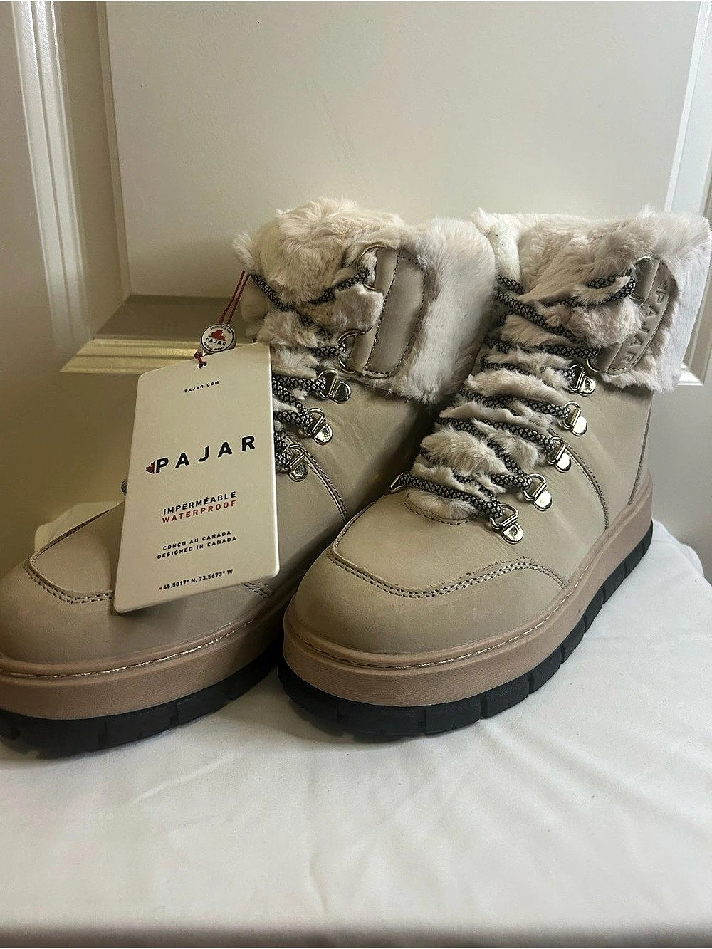 Pajar Chalet Winter Boots in Tan US 7 NWT